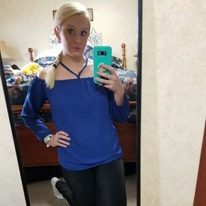 Navy blue dressy shirt